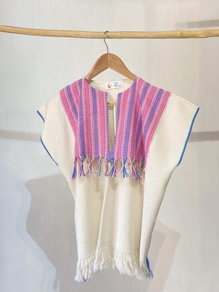 BLUSA TRADICIONAL | CUELLO ROSA MEXICANO