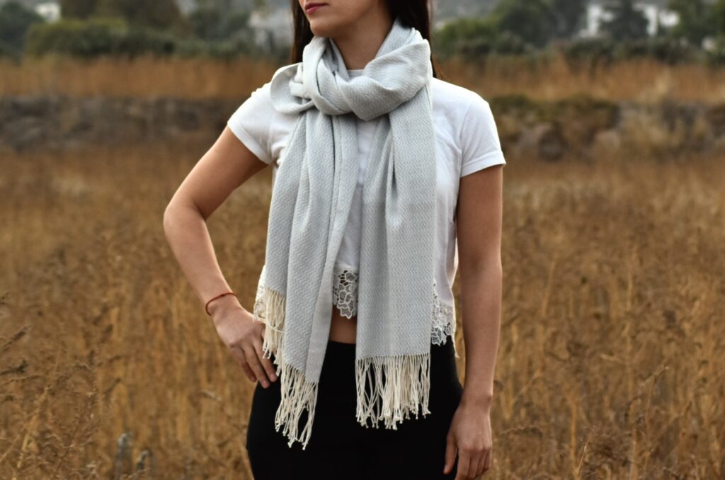 REBOZO ALGODÓN PEINADO | VERANY | PLATA